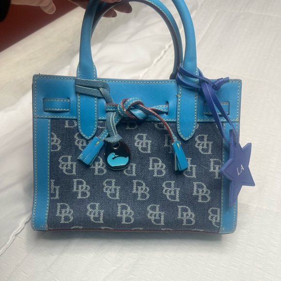 Dooney & Bourke Blue Denim Satchel - Picture 8 of 8